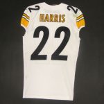 pittsburgh steelers 22 najee harris game used unlaundered away jersey vs philadelphia with photo match Collection - Steelers Jerseys & Hats | Steelers Fan Gear