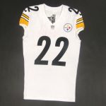 pittsburgh steelers 22 najee harris game used unlaundered away jersey vs philadelphia with photo match Collection - Steelers Jerseys & Hats | Steelers Fan Gear
