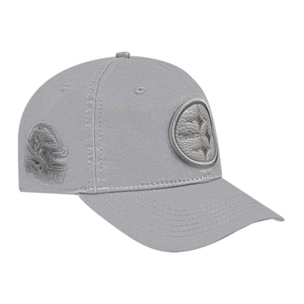pittsburgh steelers pro standard triple tonal grey logo dad hat Collection - Steelers Jerseys & Hats | Steelers Fan Gear