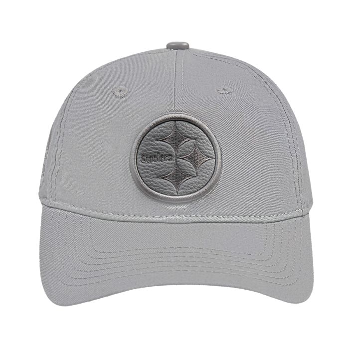 pittsburgh steelers pro standard triple tonal grey logo dad hat Collection - Steelers Jerseys & Hats | Steelers Fan Gear